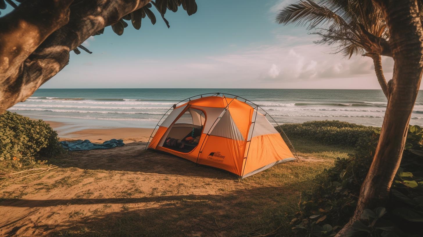 beachfront camping experience camping at the beach