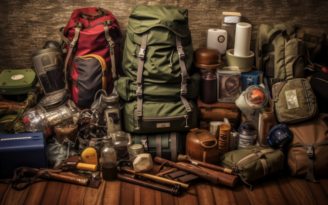 A bunch Of camping essentials