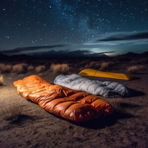 Mummy Sleeping Bags at Campsite Planning